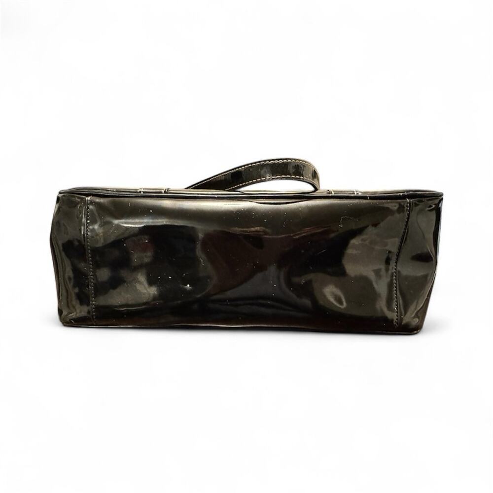Coach East West Gallery black patent leather tote shoulder bag, - Picture 5 of 9